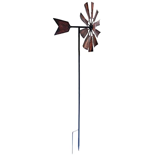 FashionCha Windspiel Als Großes Windrad Und Gartenstecker Eine Dekorative Metallskulptur Als Aus Eisen für Beeindruckende Farbeffekte Im Wind, EIN von FashionCha