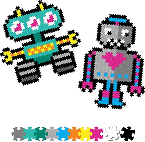 Fat Brain Toys Jixelz Set Roving Robots - Pixel Puzzle 700 Teile von Fat Brain Toys