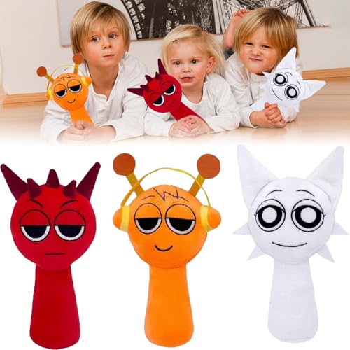 FatrouGirl Sprunki Plush, 3 Stück Sprunki Kuscheltier, Sprunki Plush Toy, Sprunki Stuffed Toys, Sprunki Plüschfiguren, Sprunki Plüschpuppe, Sprunki Plüschspielzeug, Geschenke für Jungen und Mädchen FatrouGirl Sprunki Plush, 3 Stück Sprunki Kuscheltier, Sprunki Plush Toy, Sprunki Stuffed Toys, Sprunki Plüschfiguren, Sprunki Plüschpuppe, Sprunki Plüschspielzeug, Geschenke für Jungen und Mädchen von FatrouGirl