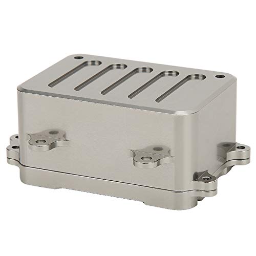 Fauitay Metall-Empfangsbox ESC-Box Upgrade-Teile, passend für SCX10 1/10 RC Crawler Car von Fauitay