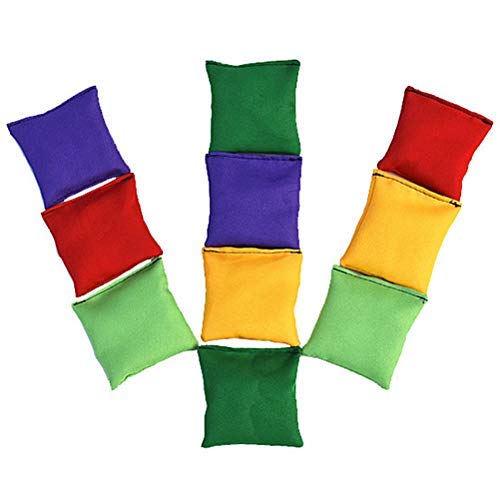 Faviye Jonglierbälle Bean Bags 10 Stücke Nylon Sitzsäcke Spiele für Kinder im Freien von Faviye
