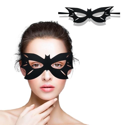 1 x schwarze Augenmaske, Maskerade-Maske, Batman-Filz-Tuchmaske, Halbgesichtsmaske, Batman-Kostüm für Erwachsene, Augenmaske für Halloween, Festival, Karneval, Fasching, Cosplay-Party 1 x schwarze Augenmaske, Maskerade-Maske, Batman-Filz-Tuchmaske, Halbgesichtsmaske, Batman-Kostüm für Erwachsene, Augenmaske für Halloween, Festival, Karneval, Fasching, Cosplay-Party von Favson