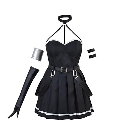 Anime Frieren: Beyond Journey's End Ubel Cosplay Damen Halloween Kostüm Karneval Uniform Kleid Schwarz Verkleidung von Fayeeda