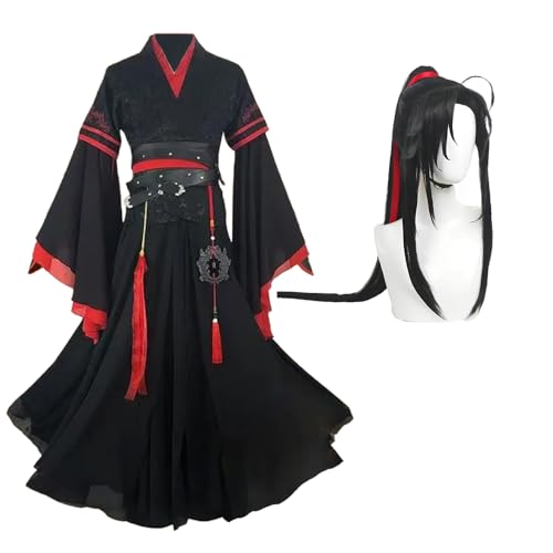 Fayeeda Grandmaster of Demonic Cultivation Wei Wu Xian Cosplay Kostüm mit Perücke Mo Dao Zu Shi Hanfu Halloween Herren von Fayeeda