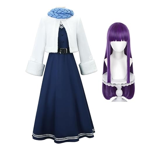 Frieren: Beyond Journey's End Anime Charakter Frieren/Fern/Himmel/Stark cosplay Full Costume + Wig Set Peripherie Casual Clothes Set Comfortable Cute Uniform Role Play Dress Up Modell Winter von Fayeeda