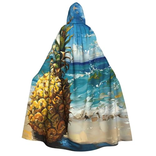 Fbghhty Ananas am Meer Druck Kapuzenumhang Mittelalter Halloween Kostüm Erwachsene Männer Frauen Karneval Partys Cosplay Fbghhty Ananas am Meer Druck Kapuzenumhang Mittelalter Halloween Kostüm Erwachsene Männer Frauen Karneval Partys Cosplay von Fbghhty