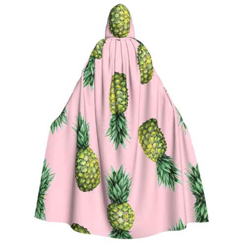 Fbghhty Ananas-bedruckter Kapuzenumhang, mittelalterliches Halloween-Kostüm, Erwachsene, Herren, Damen, Karneval, Partys, Cosplay Fbghhty Ananas-bedruckter Kapuzenumhang, mittelalterliches Halloween-Kostüm, Erwachsene, Herren, Damen, Karneval, Partys, Cosplay von Fbghhty