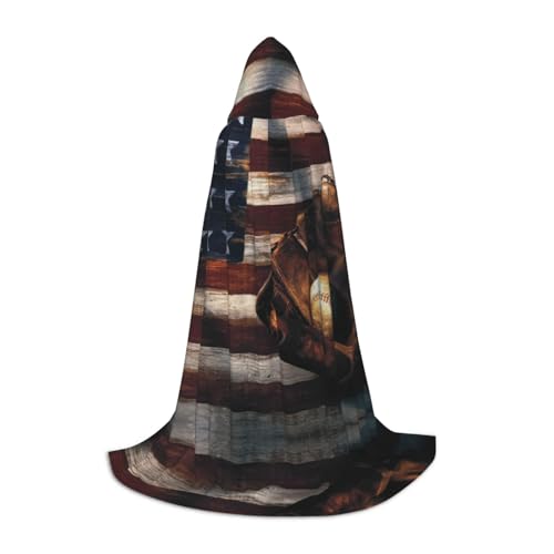 Fbghhty Baseball-Umhang mit amerikanischer Flagge, Unisex, Kapuzenumhang, Halloween, Cosplay, Karneval, bequemer Umhang für Teenager-Partys Fbghhty Baseball-Umhang mit amerikanischer Flagge, Unisex, Kapuzenumhang, Halloween, Cosplay, Karneval, bequemer Umhang für Teenager-Partys von Fbghhty