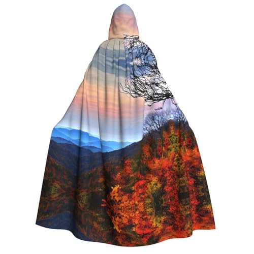 Fbghhty Blue Ridge Mountains Print Kapuzenumhang Mittelalter Halloween Kostüm Erwachsene Männer Frauen Karneval Partys Cosplay Fbghhty Blue Ridge Mountains Print Kapuzenumhang Mittelalter Halloween Kostüm Erwachsene Männer Frauen Karneval Partys Cosplay von Fbghhty