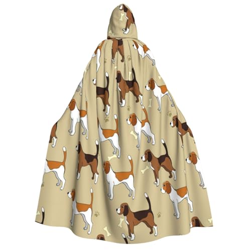 Fbghhty Cartoon-Beagle-Hunde-Aufdruck, Kapuzenumhang, mittelalterliches Halloween-Kostüm, Erwachsene, Herren, Damen, Karneval, Partys, Cosplay Fbghhty Cartoon-Beagle-Hunde-Aufdruck, Kapuzenumhang, mittelalterliches Halloween-Kostüm, Erwachsene, Herren, Damen, Karneval, Partys, Cosplay von Fbghhty