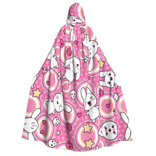 Fbghhty Cartoon-Tier-Druck, Kapuzenumhang, mittelalterliches Halloween-Kostüm, Erwachsene, Herren, Damen, Karneval, Partys, Cosplay Fbghhty Cartoon-Tier-Druck, Kapuzenumhang, mittelalterliches Halloween-Kostüm, Erwachsene, Herren, Damen, Karneval, Partys, Cosplay von Fbghhty
