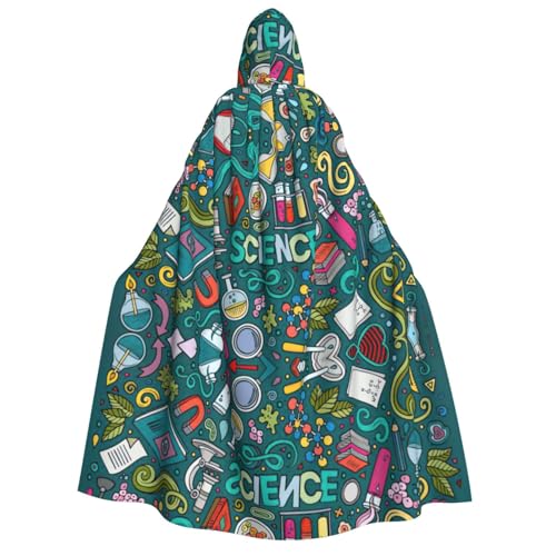 Fbghhty Cartoon-Wissenschafts-Themen-Druck, Kapuzenumhang, mittelalterliches Halloween-Kostüm, Erwachsene, Herren, Damen, Karneval, Partys, Cosplay Fbghhty Cartoon-Wissenschafts-Themen-Druck, Kapuzenumhang, mittelalterliches Halloween-Kostüm, Erwachsene, Herren, Damen, Karneval, Partys, Cosplay von Fbghhty