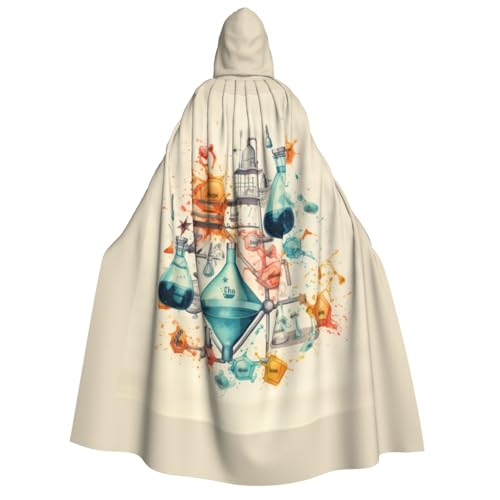 Fbghhty Chemie-Druck, Kapuzenumhang, mittelalterliches Halloween-Kostüm, Erwachsene, Herren, Damen, Karneval, Partys, Cosplay Fbghhty Chemie-Druck, Kapuzenumhang, mittelalterliches Halloween-Kostüm, Erwachsene, Herren, Damen, Karneval, Partys, Cosplay von Fbghhty