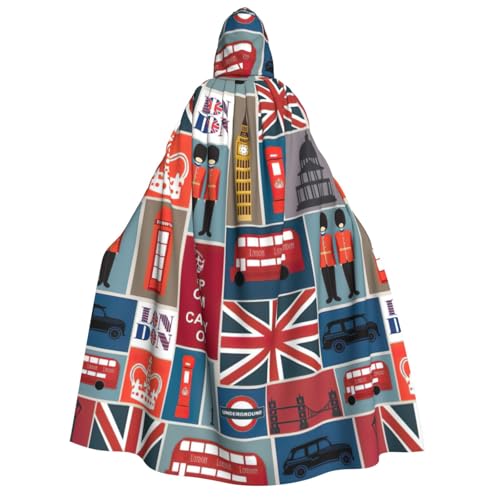 Fbghhty England-Symbole, Kapuzenumhang, mittelalterliches Halloween-Kostüm, Erwachsene, Herren, Damen, Karneval, Partys, Cosplay Fbghhty England-Symbole, Kapuzenumhang, mittelalterliches Halloween-Kostüm, Erwachsene, Herren, Damen, Karneval, Partys, Cosplay von Fbghhty
