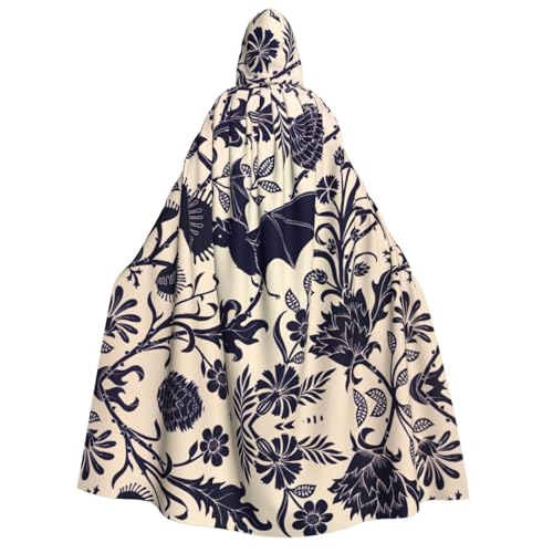 Fbghhty Fledermausmuster Druck Kapuzenumhang Mittelalter Halloween Kostüm Erwachsene Männer Frauen Karneval Partys Cosplay Fbghhty Fledermausmuster Druck Kapuzenumhang Mittelalter Halloween Kostüm Erwachsene Männer Frauen Karneval Partys Cosplay von Fbghhty