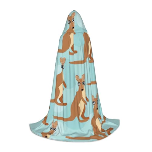 Fbghhty Funny For Kangaroo Zoo Print Unisex Hooded Cloak Halloween Cosplay Carnival Comfortable Cape For Teens Parties Fbghhty Funny For Kangaroo Zoo Print Unisex Hooded Cloak Halloween Cosplay Carnival Comfortable Cape For Teens Parties von Fbghhty