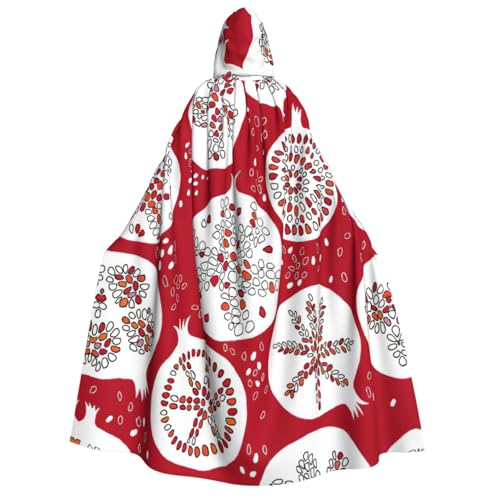 Fbghhty Granatapfel-Malerei-Druck, Kapuzenumhang, Mittelalter-Kostüm, Halloween-Kostüm, Erwachsene, Herren, Damen, Karneval, Partys, Cosplay Fbghhty Granatapfel-Malerei-Druck, Kapuzenumhang, Mittelalter-Kostüm, Halloween-Kostüm, Erwachsene, Herren, Damen, Karneval, Partys, Cosplay von Fbghhty