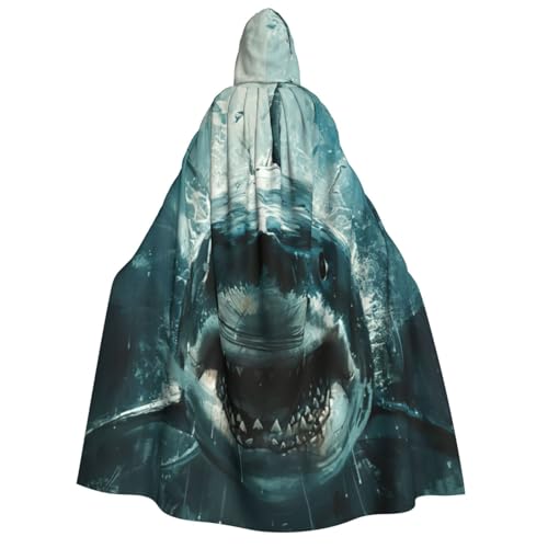 Fbghhty Hai-Umhang mit Kapuze, mittelalterliches Halloween-Kostüm, Erwachsene, Herren, Damen, Karneval, Partys, Cosplay von Fbghhty