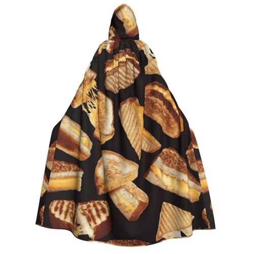 Fbghhty Käsesandwiches-Druck, Kapuzenumhang, mittelalterliches Halloween-Kostüm, Erwachsene, Herren, Damen, Karneval, Partys, Cosplay Fbghhty Käsesandwiches-Druck, Kapuzenumhang, mittelalterliches Halloween-Kostüm, Erwachsene, Herren, Damen, Karneval, Partys, Cosplay von Fbghhty
