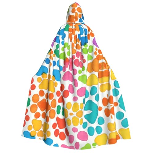 Fbghhty Kapuzenumhang mit Bärentatzen-Aufdruck, mittelalterliches Halloween-Kostüm, Erwachsene, Herren, Damen, Karneval, Partys, Cosplay Fbghhty Kapuzenumhang mit Bärentatzen-Aufdruck, mittelalterliches Halloween-Kostüm, Erwachsene, Herren, Damen, Karneval, Partys, Cosplay von Fbghhty