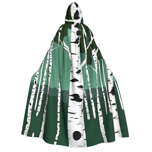 Fbghhty Kapuzenumhang mit Birkenbäumen, mittelalterliches Halloween-Kostüm, Erwachsene, Herren, Damen, Karneval, Partys, Cosplay Fbghhty Kapuzenumhang mit Birkenbäumen, mittelalterliches Halloween-Kostüm, Erwachsene, Herren, Damen, Karneval, Partys, Cosplay von Fbghhty