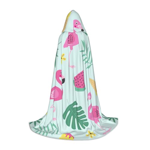 Fbghhty Kapuzenumhang mit Flamingo-Eiscreme-Motiv, Unisex, mit Kapuze, Halloween, Cosplay, Karneval, bequemer Umhang für Teenager-Partys Fbghhty Kapuzenumhang mit Flamingo-Eiscreme-Motiv, Unisex, mit Kapuze, Halloween, Cosplay, Karneval, bequemer Umhang für Teenager-Partys von Fbghhty