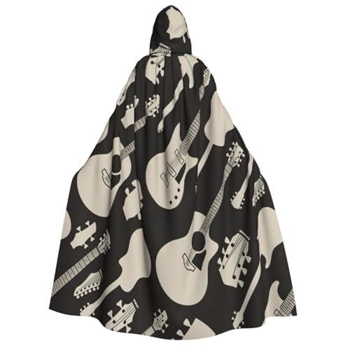 Fbghhty Kapuzenumhang mit Gitarrenmuster, Mittelalter-Halloween-Kostüm, Erwachsene, Herren, Damen, Karneval, Partys, Cosplay Fbghhty Kapuzenumhang mit Gitarrenmuster, Mittelalter-Halloween-Kostüm, Erwachsene, Herren, Damen, Karneval, Partys, Cosplay von Fbghhty