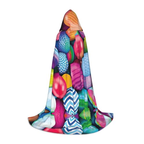 Fbghhty Kapuzenumhang mit Ostereier-Aufdruck, Unisex, Halloween, Cosplay, Karneval, bequemer Umhang für Teenager-Partys Fbghhty Kapuzenumhang mit Ostereier-Aufdruck, Unisex, Halloween, Cosplay, Karneval, bequemer Umhang für Teenager-Partys von Fbghhty