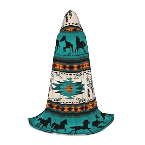 Fbghhty Kapuzenumhang mit Pferdestreifenmuster, Unisex, Halloween, Cosplay, Karneval, bequemer Umhang für Teenager-Partys Fbghhty Kapuzenumhang mit Pferdestreifenmuster, Unisex, Halloween, Cosplay, Karneval, bequemer Umhang für Teenager-Partys von Fbghhty