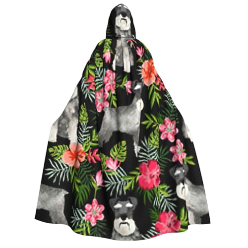 Fbghhty Kapuzenumhang mit Schnauzer-Aufdruck, mittelalterliches Halloween-Kostüm, Erwachsene, Herren, Damen, Karneval, Partys, Cosplay Fbghhty Kapuzenumhang mit Schnauzer-Aufdruck, mittelalterliches Halloween-Kostüm, Erwachsene, Herren, Damen, Karneval, Partys, Cosplay von Fbghhty
