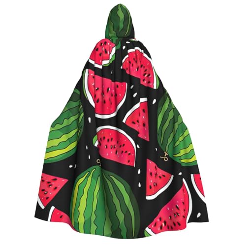 Fbghhty Kapuzenumhang mit Wassermelonen-Druck, Mittelalter-Kostüm, für Erwachsene, Herren, Damen, Karneval, Partys, Cosplay Fbghhty Kapuzenumhang mit Wassermelonen-Druck, Mittelalter-Kostüm, für Erwachsene, Herren, Damen, Karneval, Partys, Cosplay von Fbghhty