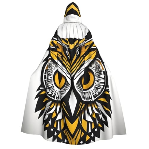 Fbghhty Kapuzenumhang mit süßem Eulenmuster, Mittelalter-Kostüm, für Erwachsene, Herren, Damen, Karneval, Partys, Cosplay Fbghhty Kapuzenumhang mit süßem Eulenmuster, Mittelalter-Kostüm, für Erwachsene, Herren, Damen, Karneval, Partys, Cosplay von Fbghhty