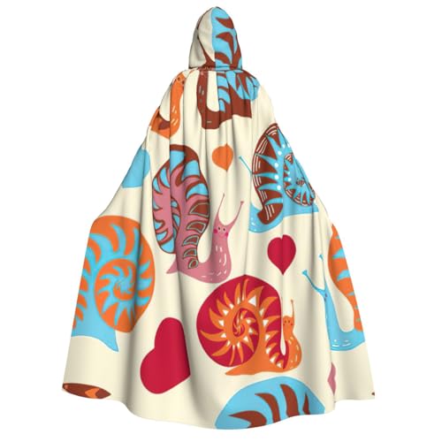 Fbghhty Kapuzenumhang mit süßem Schnecken-Druck, mittelalterliches Halloween-Kostüm, Erwachsene, Herren, Damen, Karneval, Partys, Cosplay Fbghhty Kapuzenumhang mit süßem Schnecken-Druck, mittelalterliches Halloween-Kostüm, Erwachsene, Herren, Damen, Karneval, Partys, Cosplay von Fbghhty