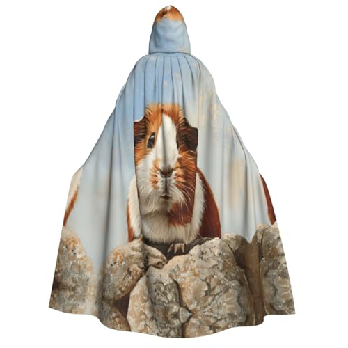 Fbghhty Meerschweinchen-Druck, Kapuzenumhang, Mittelalter-Kostüm, Halloween-Kostüm, Erwachsene, Herren, Damen, Karneval, Partys, Cosplay Fbghhty Meerschweinchen-Druck, Kapuzenumhang, Mittelalter-Kostüm, Halloween-Kostüm, Erwachsene, Herren, Damen, Karneval, Partys, Cosplay von Fbghhty