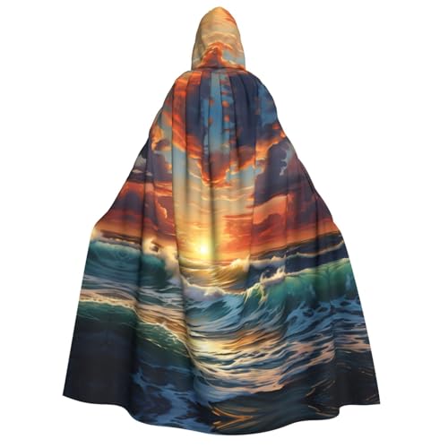 Fbghhty Mittelalterliches Halloween-Kostüm, Motiv: Ozean, Sonnenuntergang, Landschaft, Druck, für Erwachsene, Herren, Damen, Karneval, Partys, Cosplay Fbghhty Mittelalterliches Halloween-Kostüm, Motiv: Ozean, Sonnenuntergang, Landschaft, Druck, für Erwachsene, Herren, Damen, Karneval, Partys, Cosplay von Fbghhty
