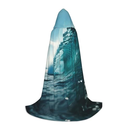 Fbghhty Ocean Green Wave Surf Print Unisex Kapuzenumhang Halloween Cosplay Karneval Bequemer Umhang für Teenager Partys Fbghhty Ocean Green Wave Surf Print Unisex Kapuzenumhang Halloween Cosplay Karneval Bequemer Umhang für Teenager Partys von Fbghhty