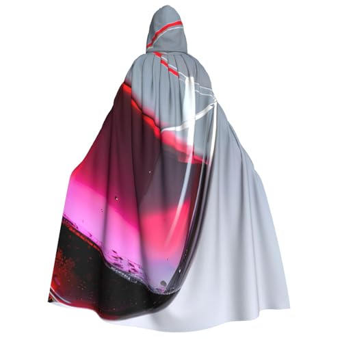 Fbghhty Rotweinflasche Glasdruck Kapuzenumhang Mittelalter Halloween Kostüm Erwachsene Männer Frauen Karneval Partys Cosplay Fbghhty Rotweinflasche Glasdruck Kapuzenumhang Mittelalter Halloween Kostüm Erwachsene Männer Frauen Karneval Partys Cosplay von Fbghhty