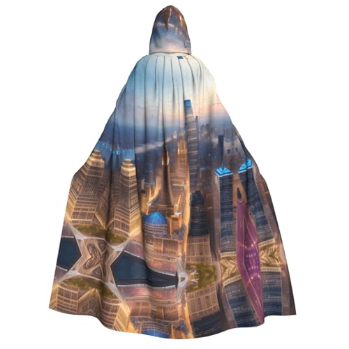 Fbghhty Stadtbild, Nachtdruck, Kapuzenumhang, mittelalterliches Halloween-Kostüm, Erwachsene, Herren, Damen, Karneval, Partys, Cosplay Fbghhty Stadtbild, Nachtdruck, Kapuzenumhang, mittelalterliches Halloween-Kostüm, Erwachsene, Herren, Damen, Karneval, Partys, Cosplay von Fbghhty