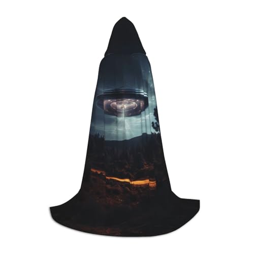 Fbghhty Ufo At Night Print Unisex Kapuzenumhang Halloween Cosplay Karneval Bequemer Umhang für Teenager Partys Fbghhty Ufo At Night Print Unisex Kapuzenumhang Halloween Cosplay Karneval Bequemer Umhang für Teenager Partys von Fbghhty