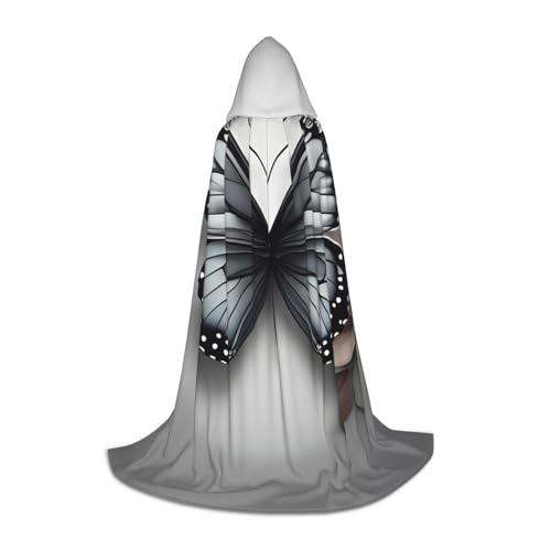 Fbghhty Umhang mit Kapuze, Unisex, mit Kapuze, für Halloween, Cosplay, Karneval, bequem, für Teenager-Partys, Grau/Blaugrün Fbghhty Umhang mit Kapuze, Unisex, mit Kapuze, für Halloween, Cosplay, Karneval, bequem, für Teenager-Partys, Grau/Blaugrün von Fbghhty