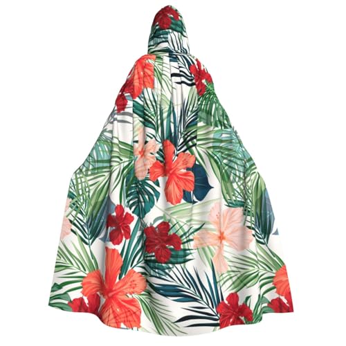 Fbghhty Umhang mit Kapuze und Blättern und Hibiskusblüten, mittelalterliches Halloween-Kostüm, Erwachsene, Herren, Damen, Karneval, Partys, Cosplay Fbghhty Umhang mit Kapuze und Blättern und Hibiskusblüten, mittelalterliches Halloween-Kostüm, Erwachsene, Herren, Damen, Karneval, Partys, Cosplay von Fbghhty