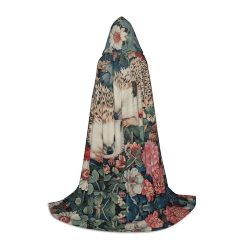 Fbghhty Umhang mit Kapuze und Igel-Aufdruck, Unisex, für Halloween, Cosplay, Karneval, bequemer Umhang für Teenager-Partys Fbghhty Umhang mit Kapuze und Igel-Aufdruck, Unisex, für Halloween, Cosplay, Karneval, bequemer Umhang für Teenager-Partys von Fbghhty