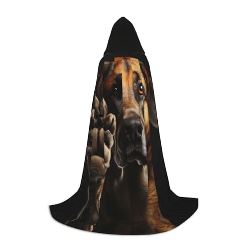 Fbghhty Umhang mit Kapuze und Pfotenabdruck, Unisex, für Halloween, Cosplay, Karneval, bequemer Umhang für Teenager-Partys Fbghhty Umhang mit Kapuze und Pfotenabdruck, Unisex, für Halloween, Cosplay, Karneval, bequemer Umhang für Teenager-Partys von Fbghhty