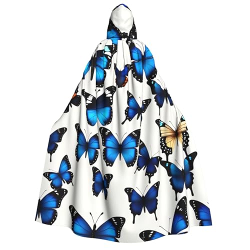 Fbghhty Umhang mit Kapuze und Schmetterlingsmotiv, mittelalterliches Halloween-Kostüm, Erwachsene, Herren, Damen, Karneval, Partys, Cosplay Fbghhty Umhang mit Kapuze und Schmetterlingsmotiv, mittelalterliches Halloween-Kostüm, Erwachsene, Herren, Damen, Karneval, Partys, Cosplay von Fbghhty