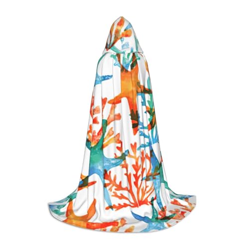 Fbghhty Umhang mit Kapuze und Seesternmotiv, Unisex, für Halloween, Cosplay, Karneval, bequemer Umhang für Teenager-Partys Fbghhty Umhang mit Kapuze und Seesternmotiv, Unisex, für Halloween, Cosplay, Karneval, bequemer Umhang für Teenager-Partys von Fbghhty