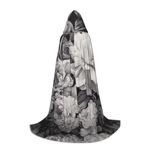 Fbghhty Unisex Kapuzenumhang mit Blumenmuster, Graphitdruck, Halloween, Cosplay, Karneval, bequemer Umhang für Teenager-Partys Fbghhty Unisex Kapuzenumhang mit Blumenmuster, Graphitdruck, Halloween, Cosplay, Karneval, bequemer Umhang für Teenager-Partys von Fbghhty