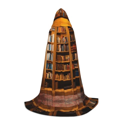 Fbghhty Unisex Kapuzenumhang mit Bücher-Druck, Halloween, Cosplay, Karneval, bequemer Umhang für Teenager-Partys Fbghhty Unisex Kapuzenumhang mit Bücher-Druck, Halloween, Cosplay, Karneval, bequemer Umhang für Teenager-Partys von Fbghhty