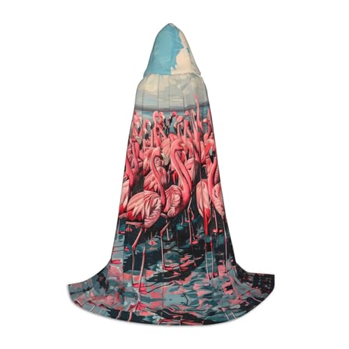 Fbghhty Unisex Kapuzenumhang mit Flamingo-Druck, Halloween, Cosplay, Karneval, bequemer Umhang für Teenager-Partys Fbghhty Unisex Kapuzenumhang mit Flamingo-Druck, Halloween, Cosplay, Karneval, bequemer Umhang für Teenager-Partys von Fbghhty