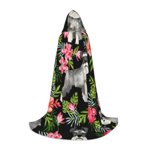 Fbghhty Unisex Kapuzenumhang mit Schnauzer-Aufdruck, Halloween, Cosplay, Karneval, bequemer Umhang für Teenager-Partys Fbghhty Unisex Kapuzenumhang mit Schnauzer-Aufdruck, Halloween, Cosplay, Karneval, bequemer Umhang für Teenager-Partys von Fbghhty
