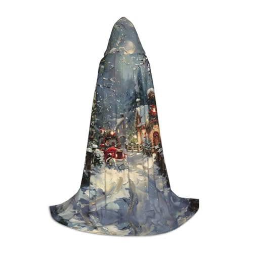 Fbghhty Unisex Kapuzenumhang mit Weihnachtsdruck, Halloween, Cosplay, Karneval, bequemer Umhang für Teenager-Partys Fbghhty Unisex Kapuzenumhang mit Weihnachtsdruck, Halloween, Cosplay, Karneval, bequemer Umhang für Teenager-Partys von Fbghhty